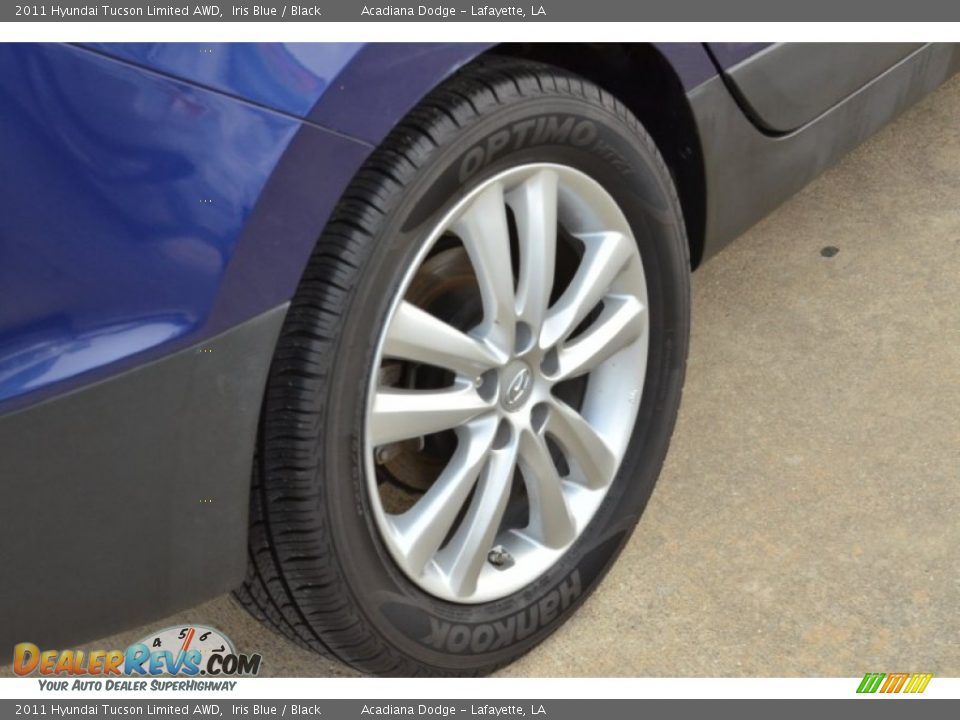 2011 Hyundai Tucson Limited AWD Iris Blue / Black Photo #8