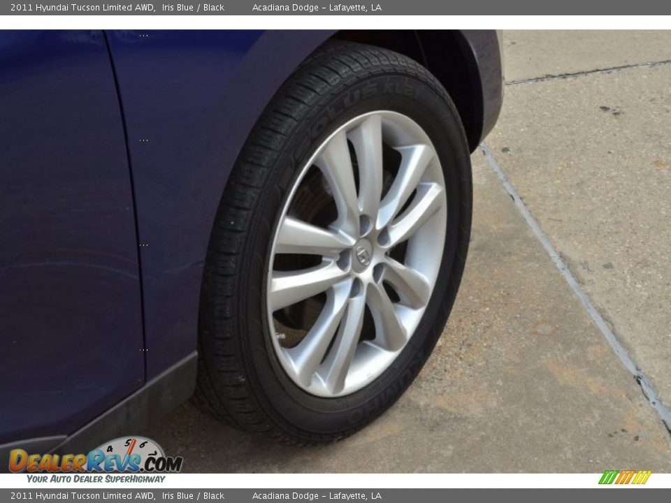 2011 Hyundai Tucson Limited AWD Iris Blue / Black Photo #9