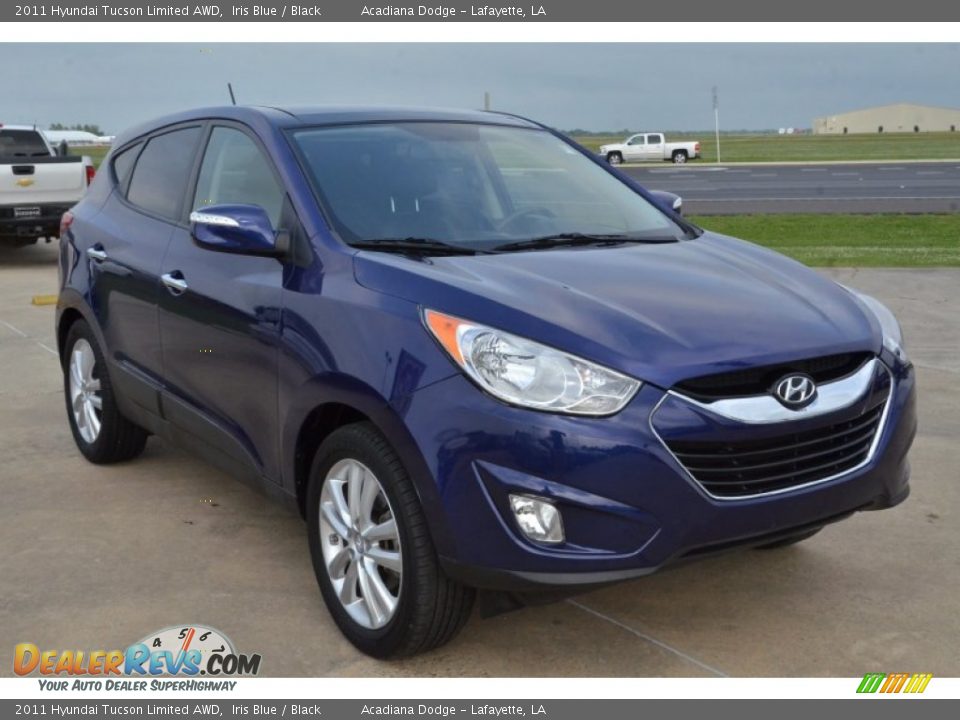 2011 Hyundai Tucson Limited AWD Iris Blue / Black Photo #10