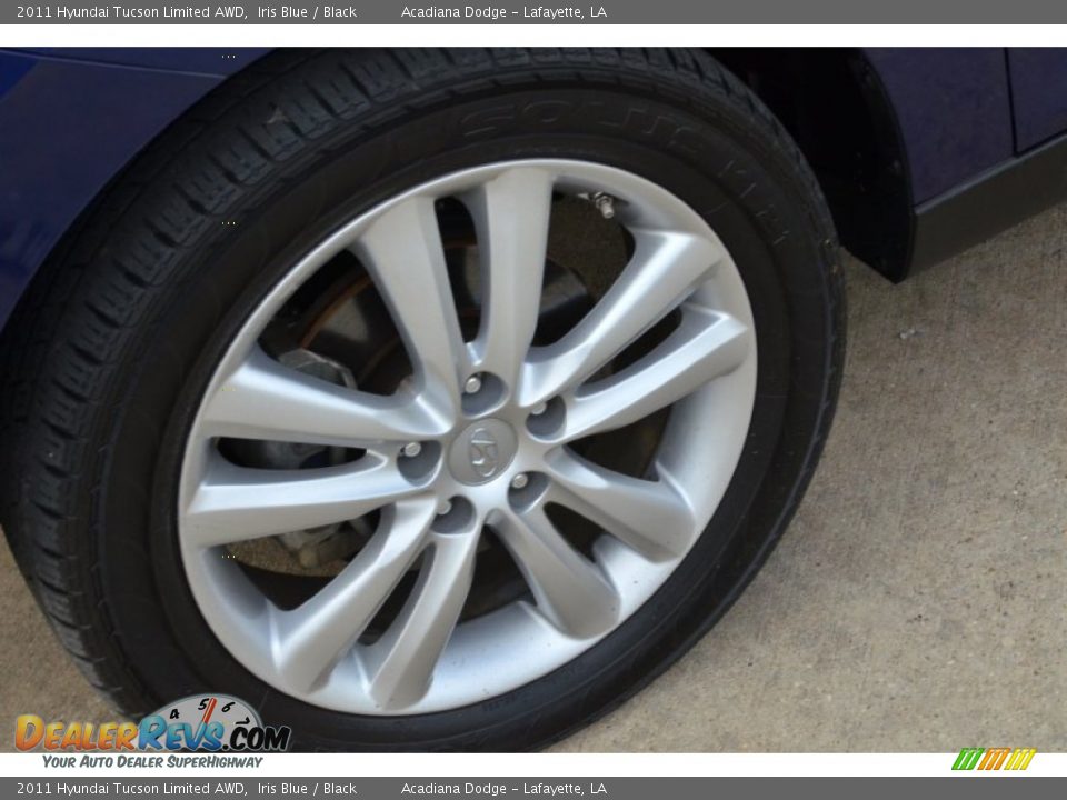 2011 Hyundai Tucson Limited AWD Iris Blue / Black Photo #13
