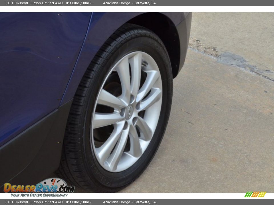2011 Hyundai Tucson Limited AWD Iris Blue / Black Photo #14
