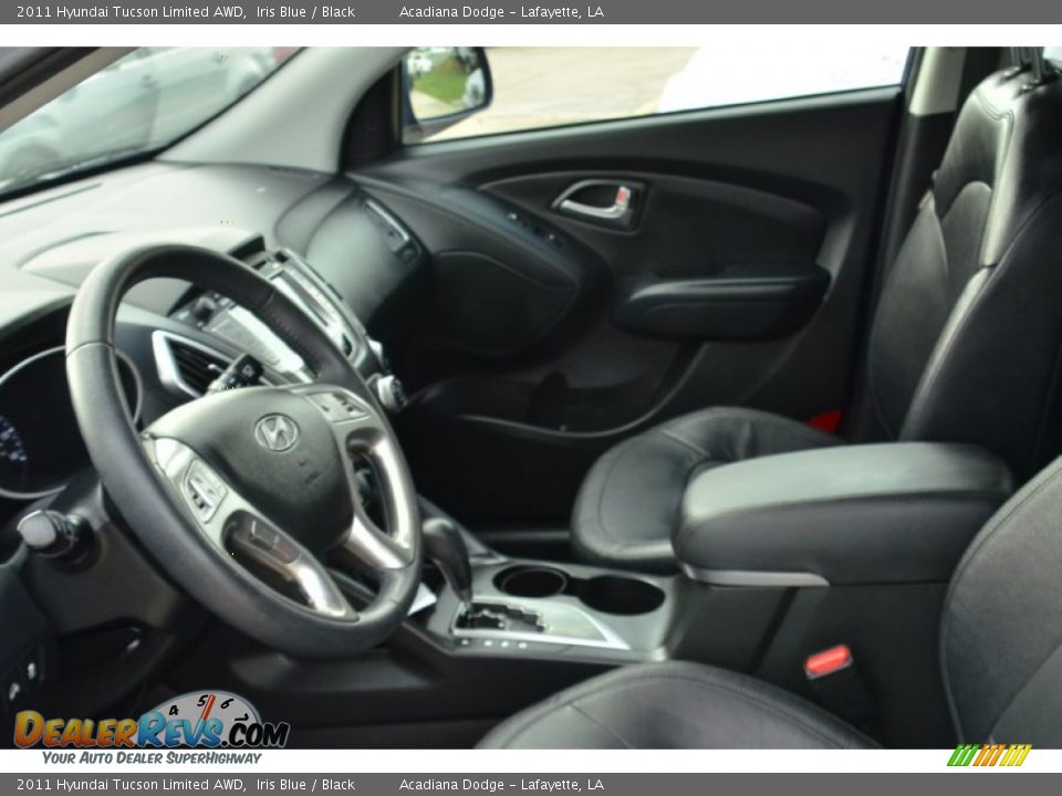2011 Hyundai Tucson Limited AWD Iris Blue / Black Photo #18