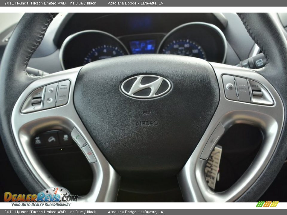 2011 Hyundai Tucson Limited AWD Iris Blue / Black Photo #22