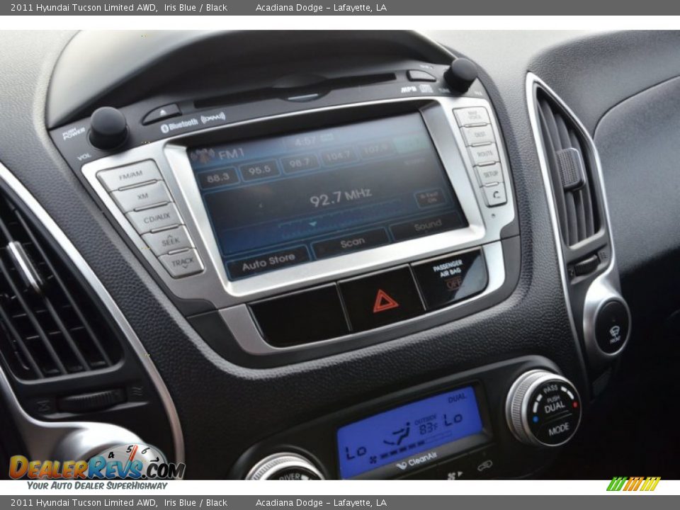 2011 Hyundai Tucson Limited AWD Iris Blue / Black Photo #26