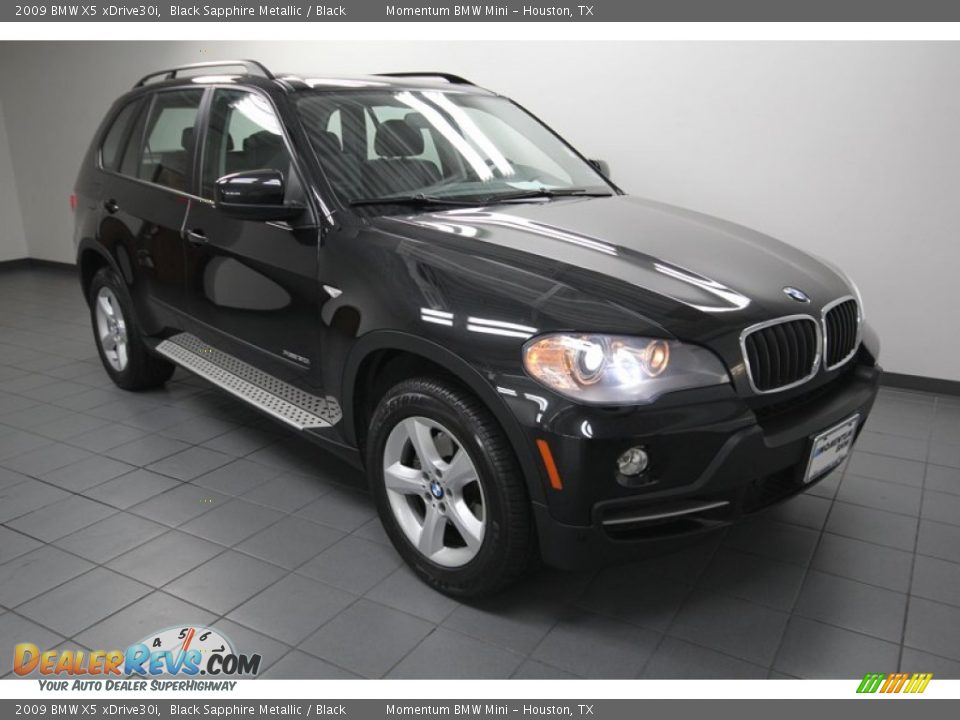 2009 BMW X5 xDrive30i Black Sapphire Metallic / Black Photo #1