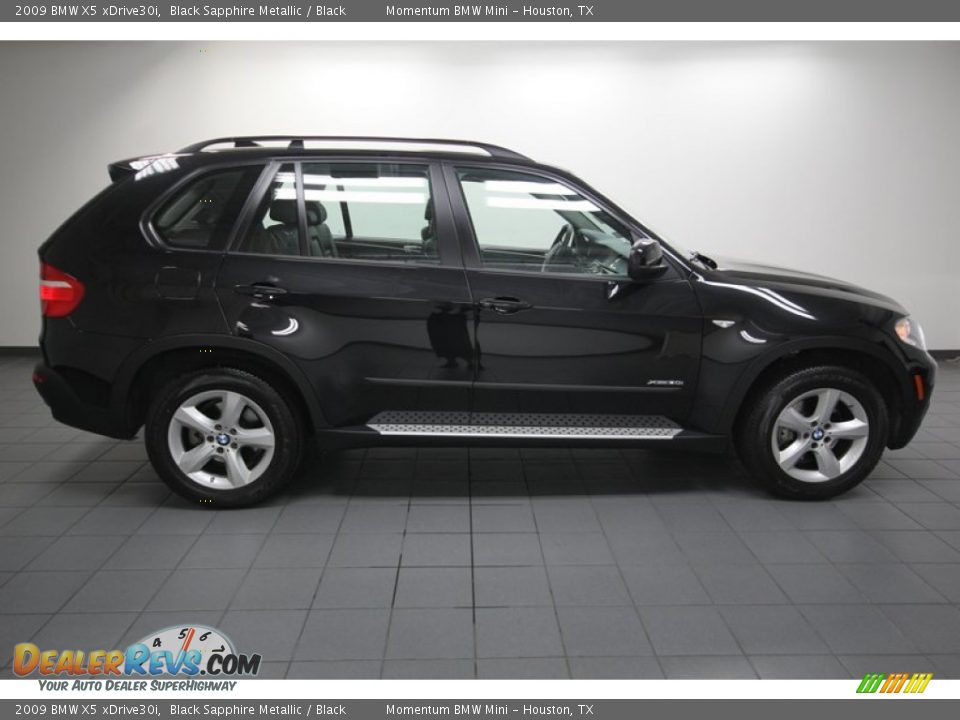 2009 BMW X5 xDrive30i Black Sapphire Metallic / Black Photo #6