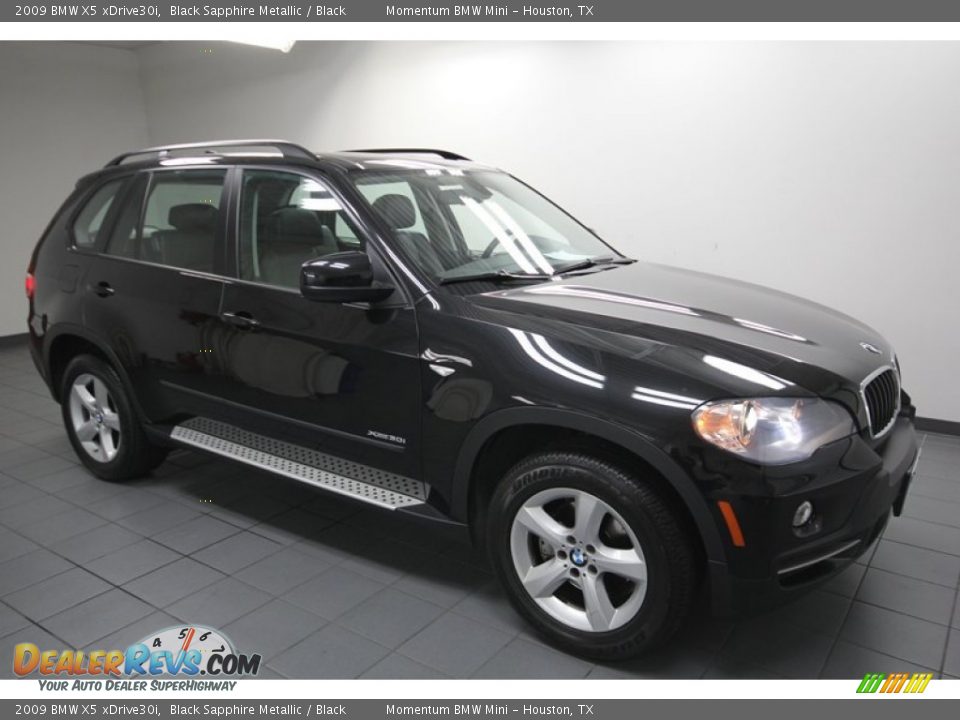 2009 BMW X5 xDrive30i Black Sapphire Metallic / Black Photo #7