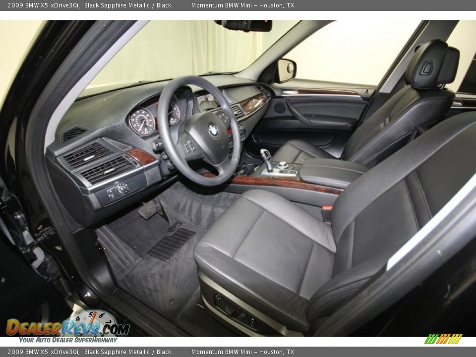 2009 BMW X5 xDrive30i Black Sapphire Metallic / Black Photo #13