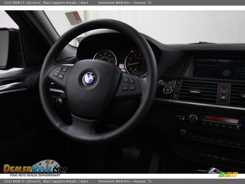 2009 BMW X5 xDrive30i Black Sapphire Metallic / Black Photo #33