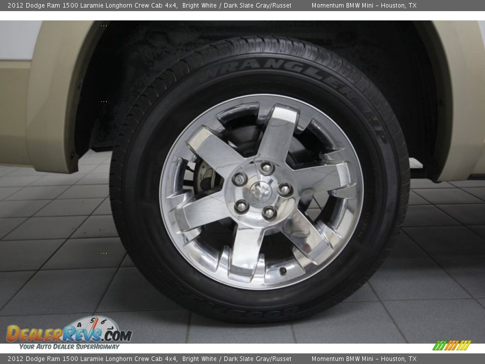2012 Dodge Ram 1500 Laramie Longhorn Crew Cab 4x4 Bright White / Dark Slate Gray/Russet Photo #11