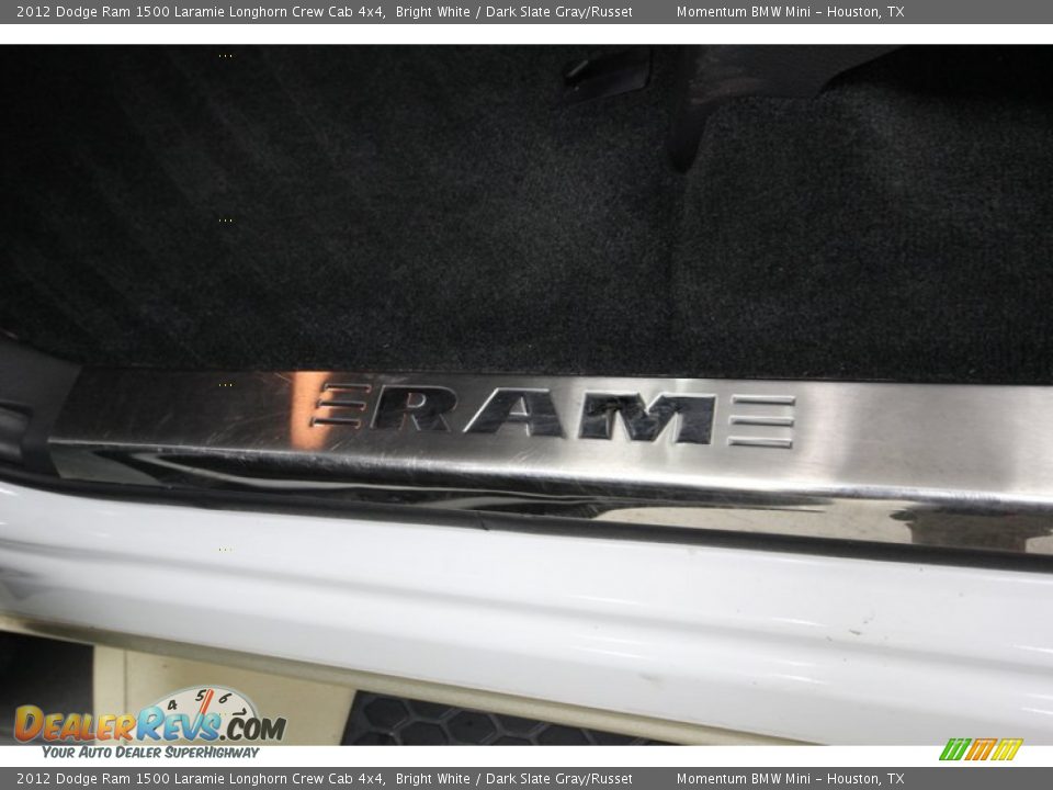 2012 Dodge Ram 1500 Laramie Longhorn Crew Cab 4x4 Bright White / Dark Slate Gray/Russet Photo #20