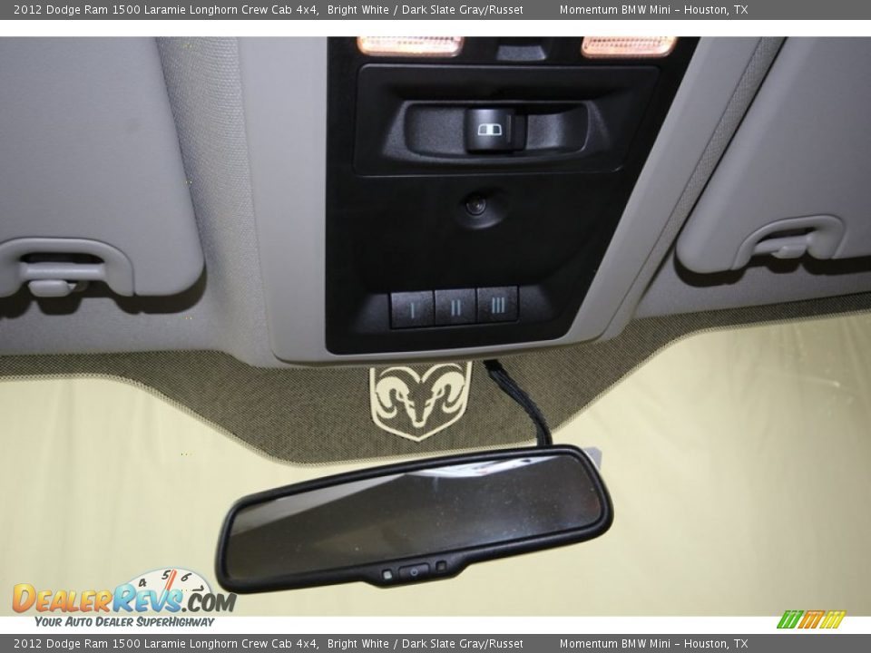 2012 Dodge Ram 1500 Laramie Longhorn Crew Cab 4x4 Bright White / Dark Slate Gray/Russet Photo #22