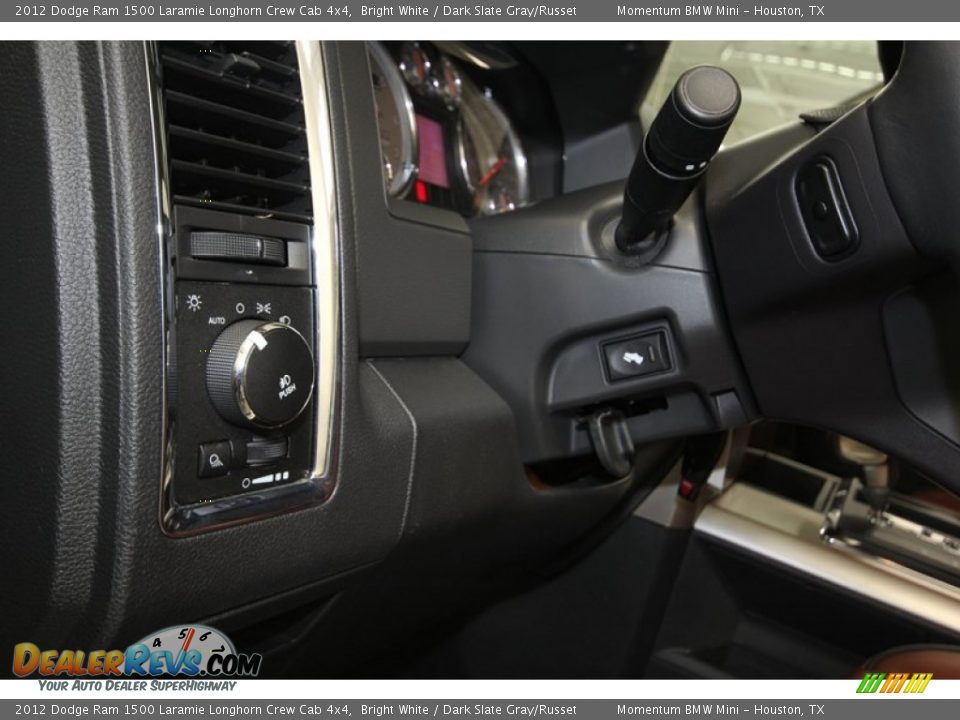 2012 Dodge Ram 1500 Laramie Longhorn Crew Cab 4x4 Bright White / Dark Slate Gray/Russet Photo #33