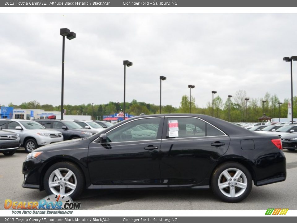 2013 Toyota Camry SE Attitude Black Metallic / Black/Ash Photo #2