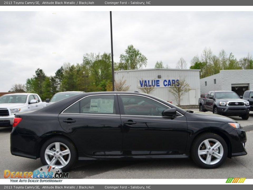 2013 Toyota Camry SE Attitude Black Metallic / Black/Ash Photo #6