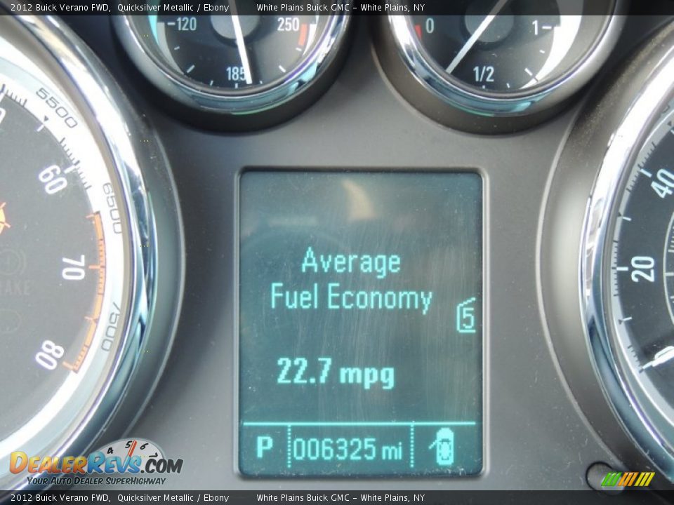 2012 Buick Verano FWD Quicksilver Metallic / Ebony Photo #22