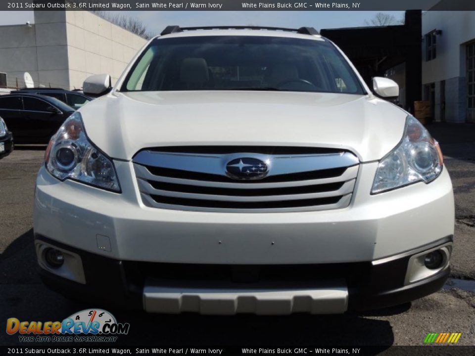 2011 Subaru Outback 3.6R Limited Wagon Satin White Pearl / Warm Ivory Photo #2