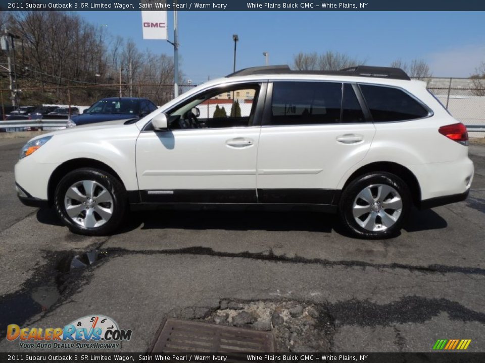 2011 Subaru Outback 3.6R Limited Wagon Satin White Pearl / Warm Ivory Photo #4