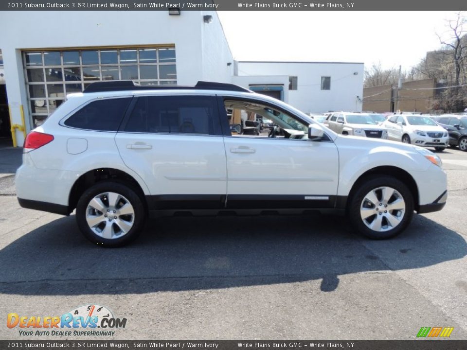 2011 Subaru Outback 3.6R Limited Wagon Satin White Pearl / Warm Ivory Photo #8