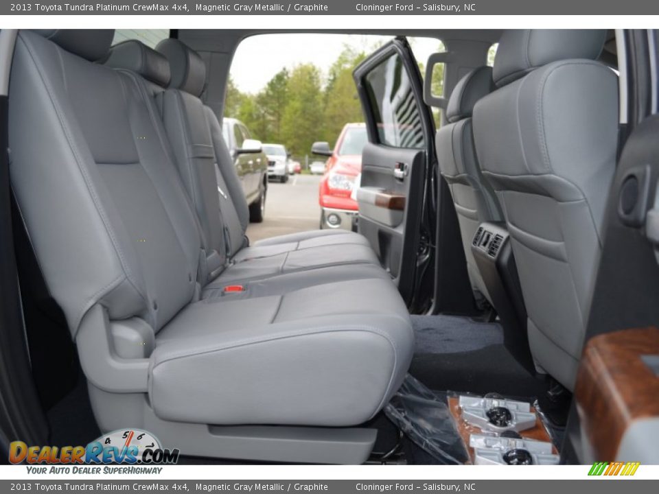 Rear Seat of 2013 Toyota Tundra Platinum CrewMax 4x4 Photo #13