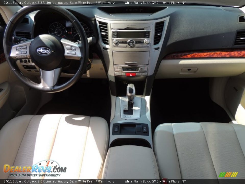 2011 Subaru Outback 3.6R Limited Wagon Satin White Pearl / Warm Ivory Photo #18
