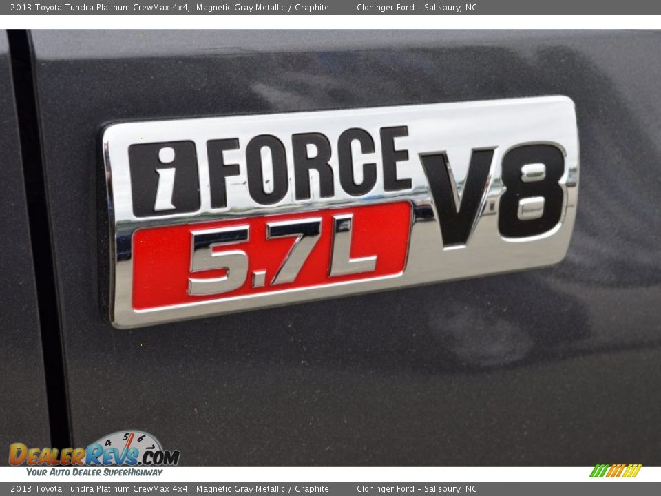 2013 Toyota Tundra Platinum CrewMax 4x4 Magnetic Gray Metallic / Graphite Photo #18