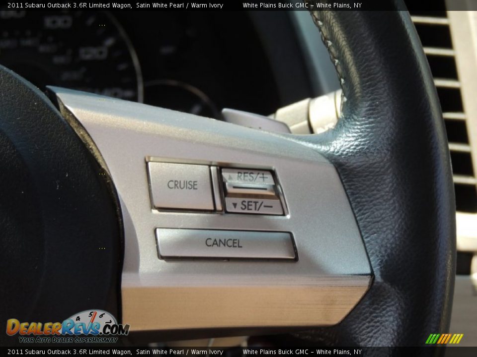 2011 Subaru Outback 3.6R Limited Wagon Satin White Pearl / Warm Ivory Photo #23
