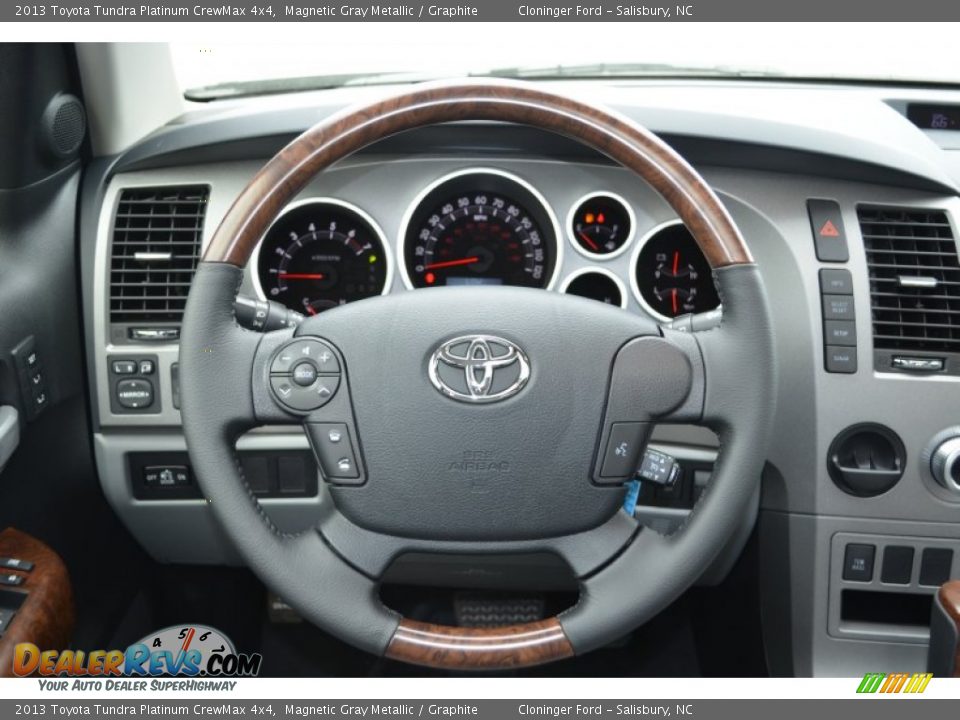 2013 Toyota Tundra Platinum CrewMax 4x4 Steering Wheel Photo #24