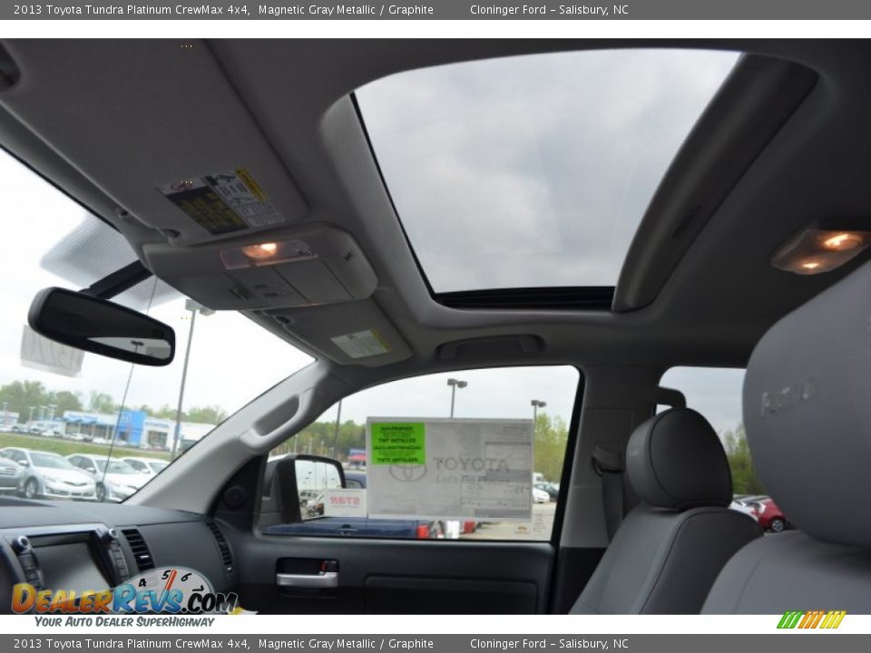 2013 Toyota Tundra Platinum CrewMax 4x4 Magnetic Gray Metallic / Graphite Photo #25