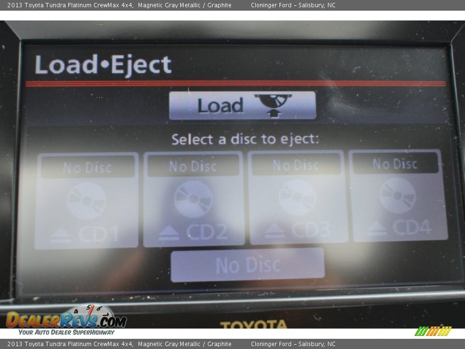 2013 Toyota Tundra Platinum CrewMax 4x4 Magnetic Gray Metallic / Graphite Photo #35