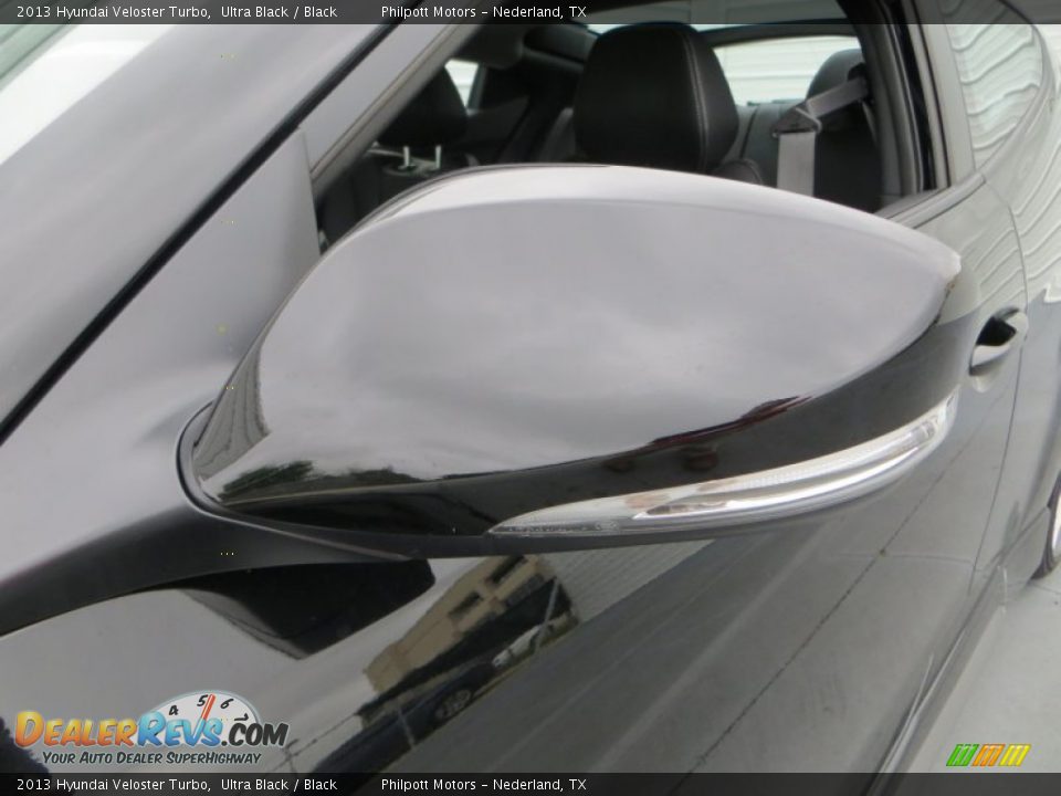 2013 Hyundai Veloster Turbo Ultra Black / Black Photo #11