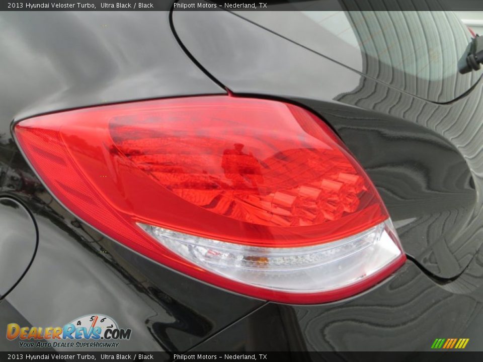 2013 Hyundai Veloster Turbo Ultra Black / Black Photo #12