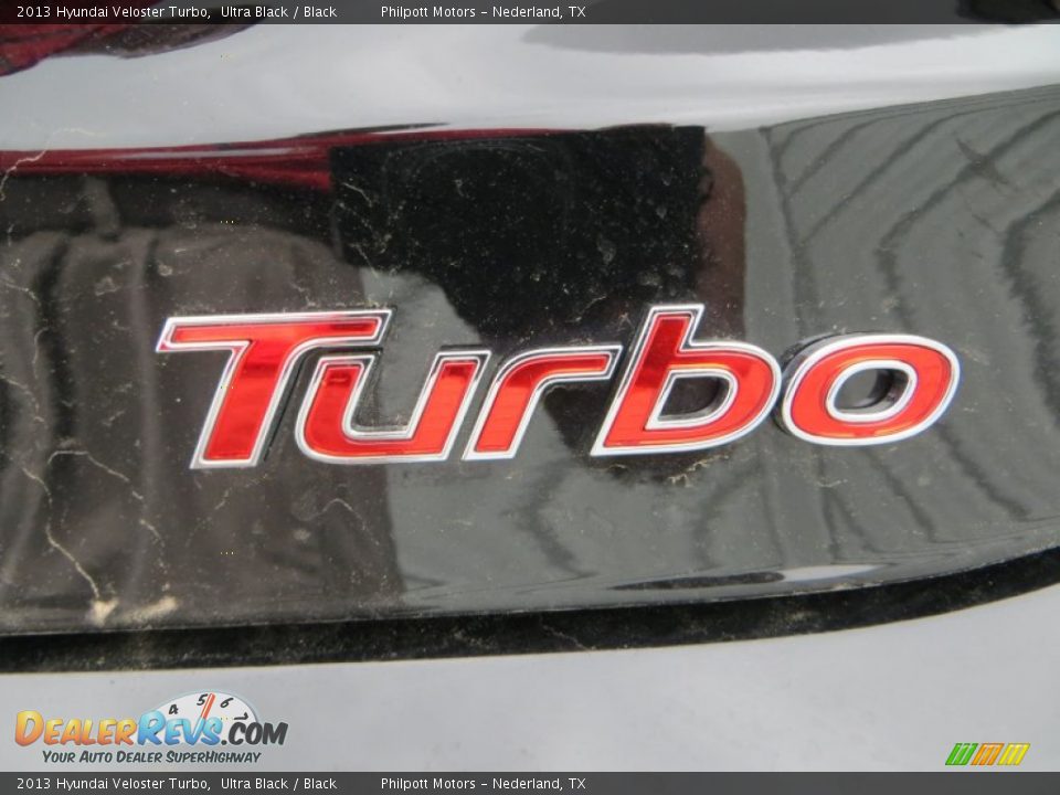 2013 Hyundai Veloster Turbo Ultra Black / Black Photo #14