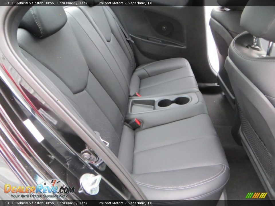 2013 Hyundai Veloster Turbo Ultra Black / Black Photo #20