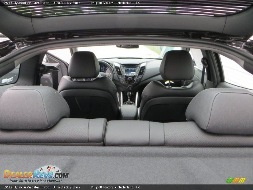 2013 Hyundai Veloster Turbo Ultra Black / Black Photo #21