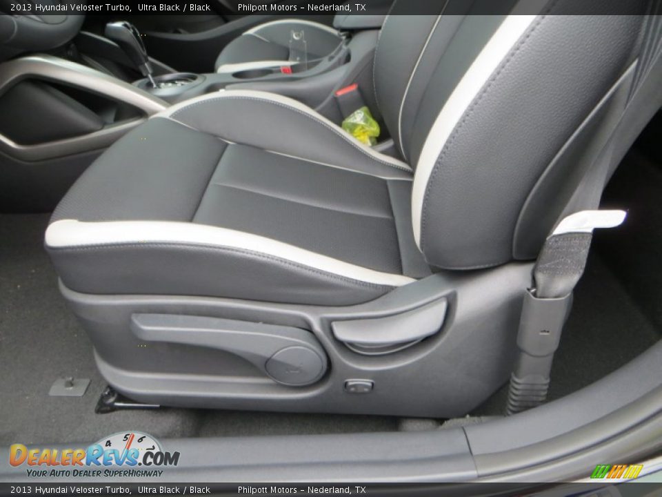 2013 Hyundai Veloster Turbo Ultra Black / Black Photo #25