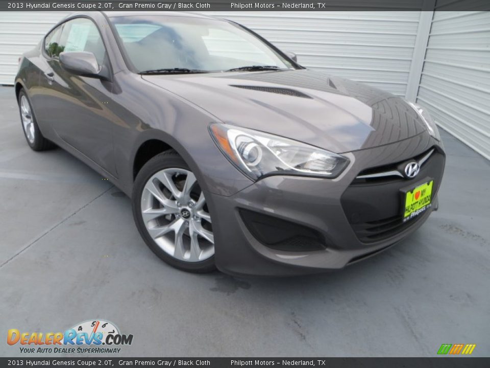 2013 Hyundai Genesis Coupe 2.0T Gran Premio Gray / Black Cloth Photo #2
