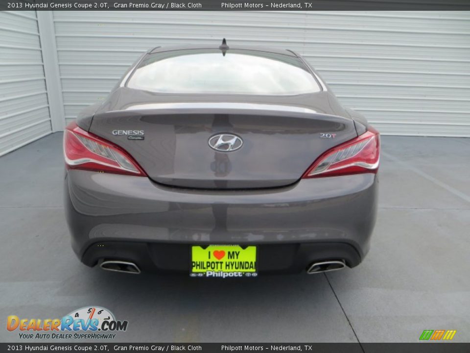 2013 Hyundai Genesis Coupe 2.0T Gran Premio Gray / Black Cloth Photo #5
