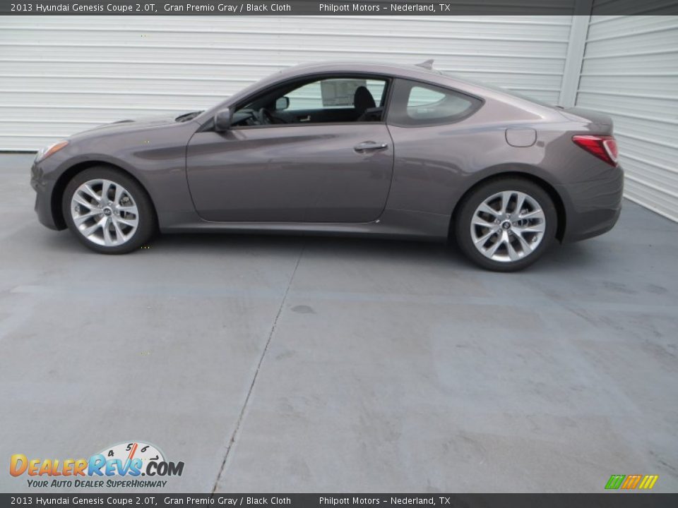 2013 Hyundai Genesis Coupe 2.0T Gran Premio Gray / Black Cloth Photo #6
