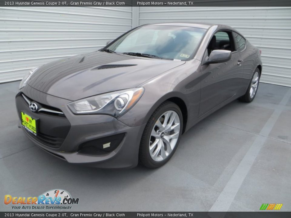 2013 Hyundai Genesis Coupe 2.0T Gran Premio Gray / Black Cloth Photo #7