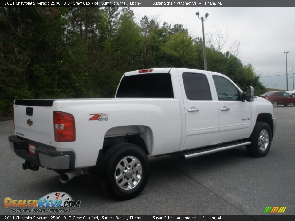2011 Chevrolet Silverado 2500HD LT Crew Cab 4x4 Summit White / Ebony Photo #9