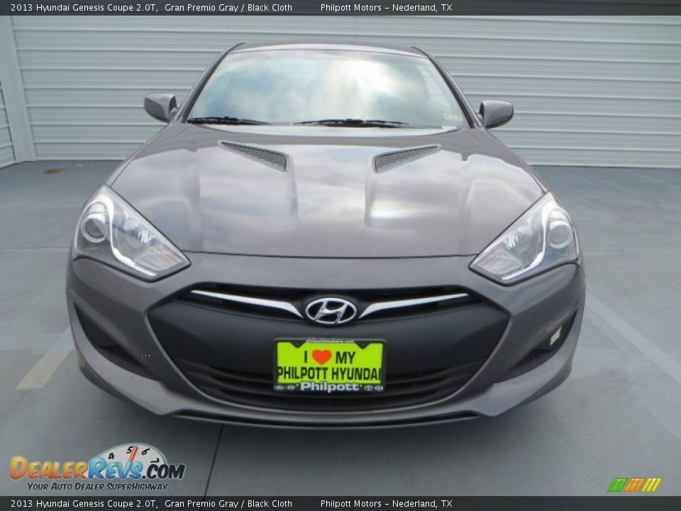 2013 Hyundai Genesis Coupe 2.0T Gran Premio Gray / Black Cloth Photo #8