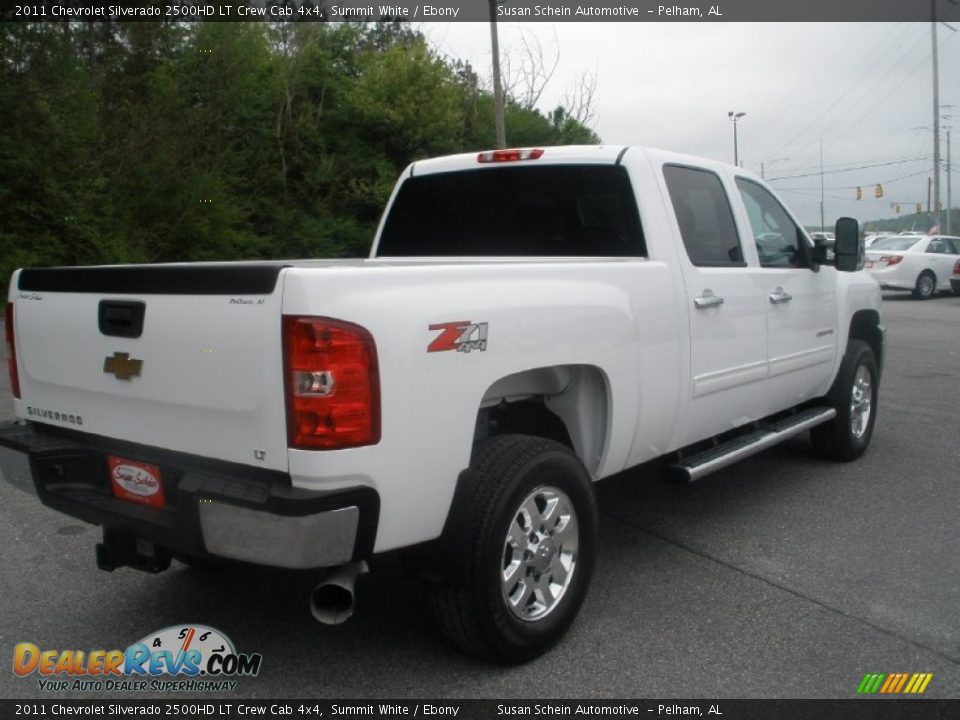 2011 Chevrolet Silverado 2500HD LT Crew Cab 4x4 Summit White / Ebony Photo #10