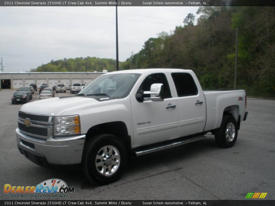2011 Chevrolet Silverado 2500HD LT Crew Cab 4x4 Summit White / Ebony Photo #14