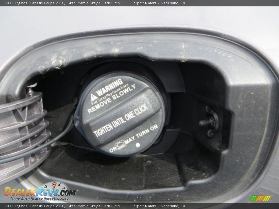 2013 Hyundai Genesis Coupe 2.0T Gran Premio Gray / Black Cloth Photo #13