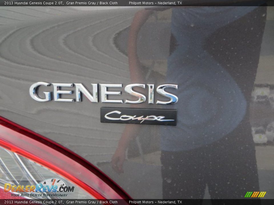 2013 Hyundai Genesis Coupe 2.0T Gran Premio Gray / Black Cloth Photo #14