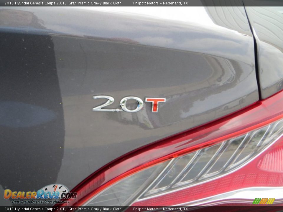 2013 Hyundai Genesis Coupe 2.0T Gran Premio Gray / Black Cloth Photo #15