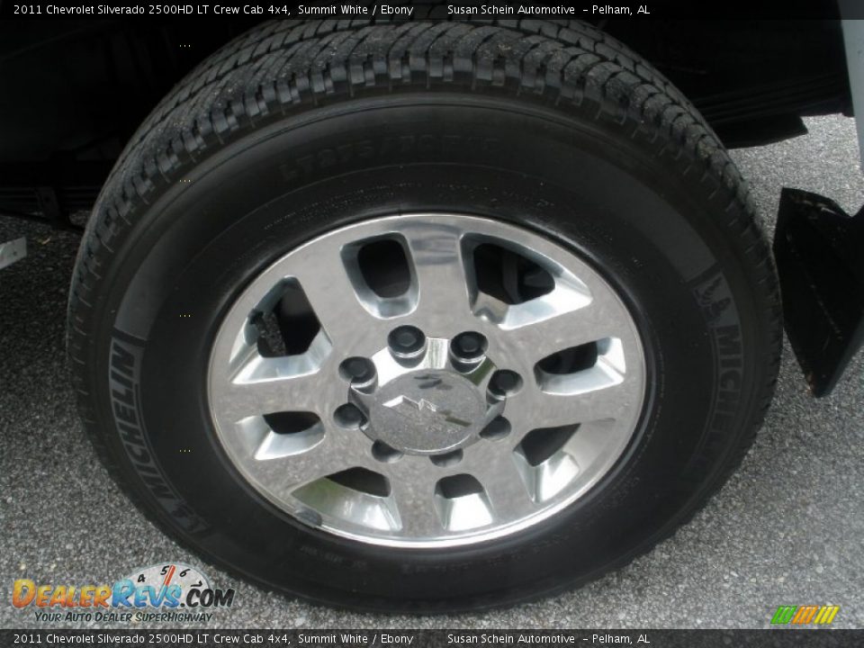 2011 Chevrolet Silverado 2500HD LT Crew Cab 4x4 Summit White / Ebony Photo #17