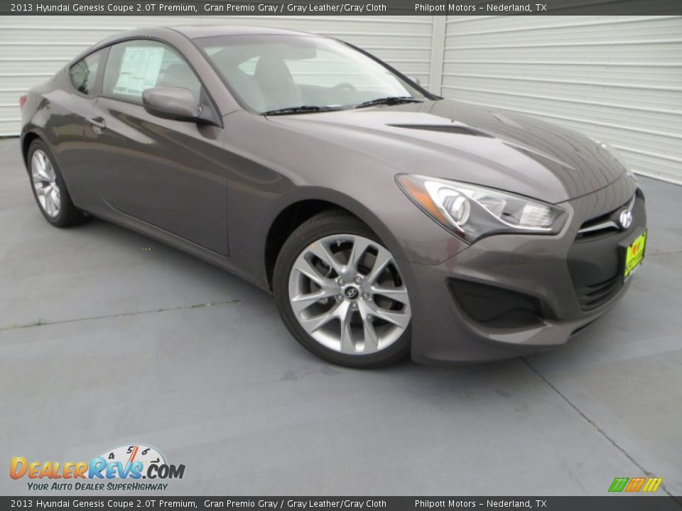 2013 Hyundai Genesis Coupe 2.0T Premium Gran Premio Gray / Gray Leather/Gray Cloth Photo #1