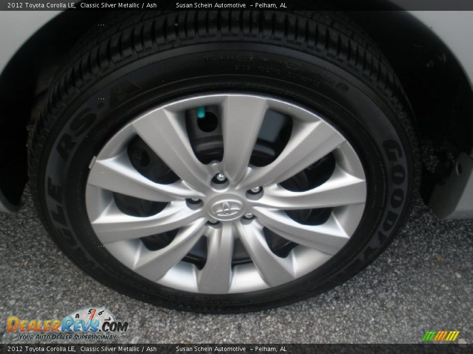 2012 Toyota Corolla LE Classic Silver Metallic / Ash Photo #8